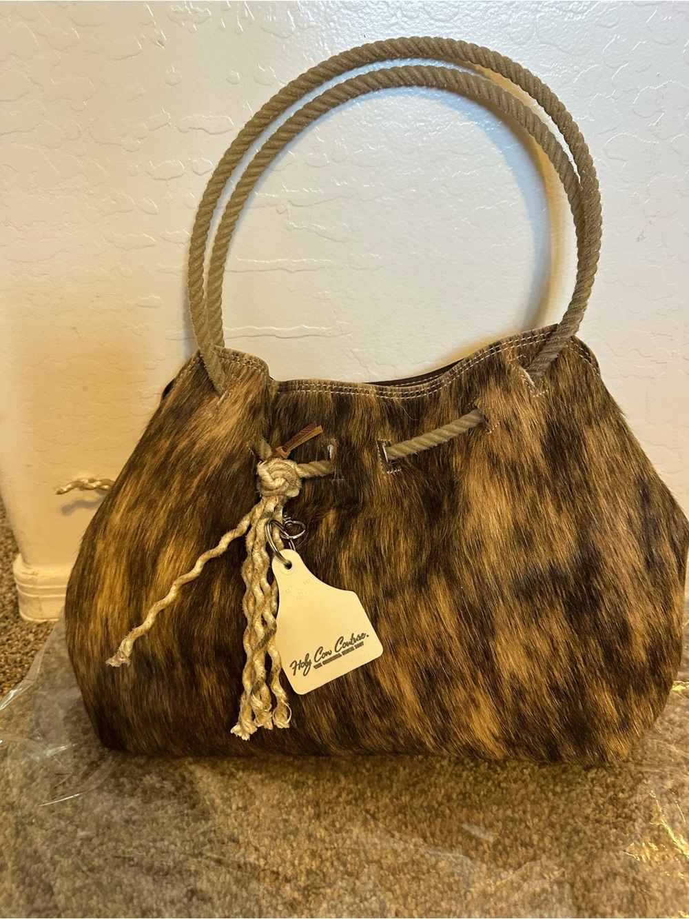 Holy Cow Couture Rope handle bag